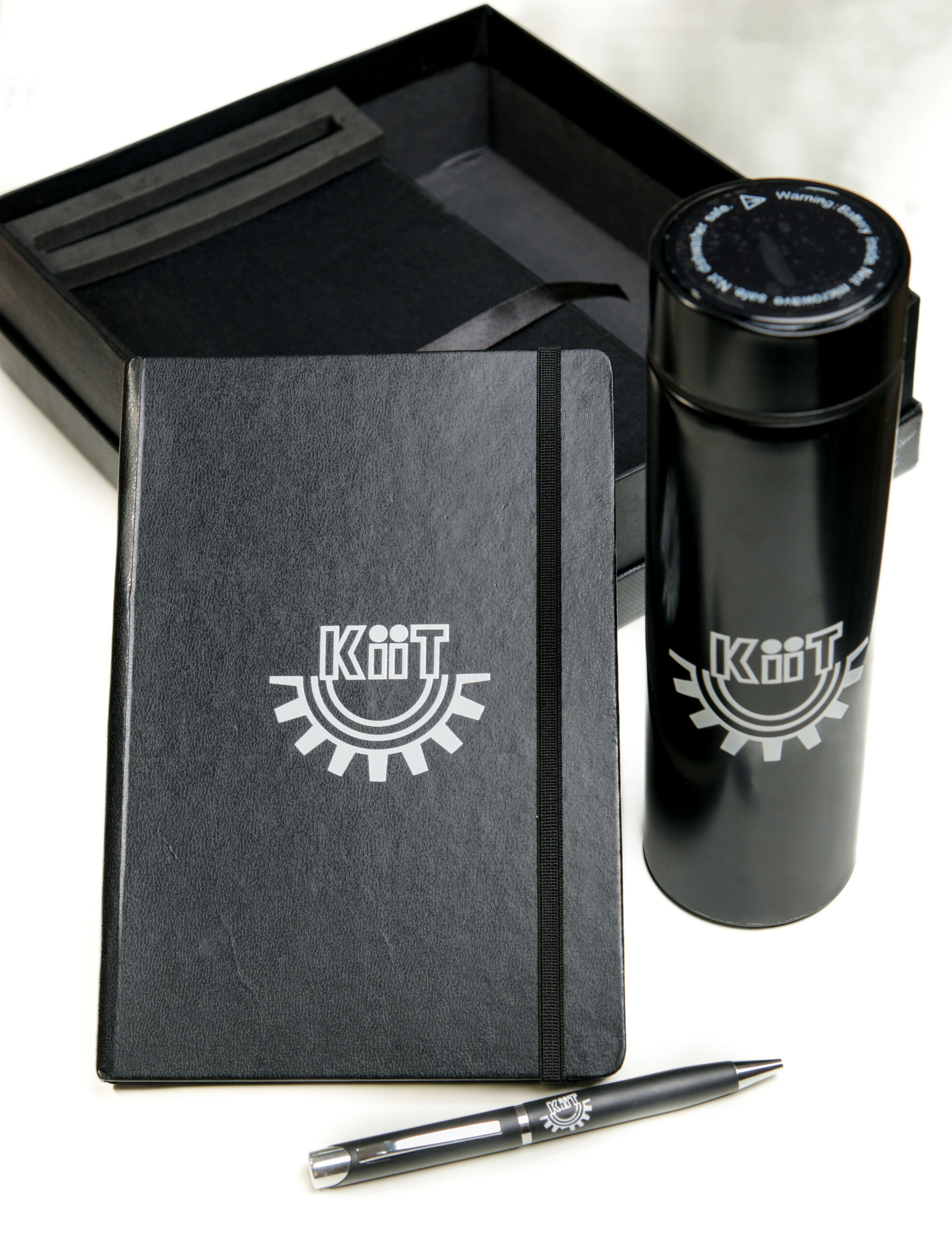 Diary, Pen & Bottle (Black) (3 In 1) - Image 2