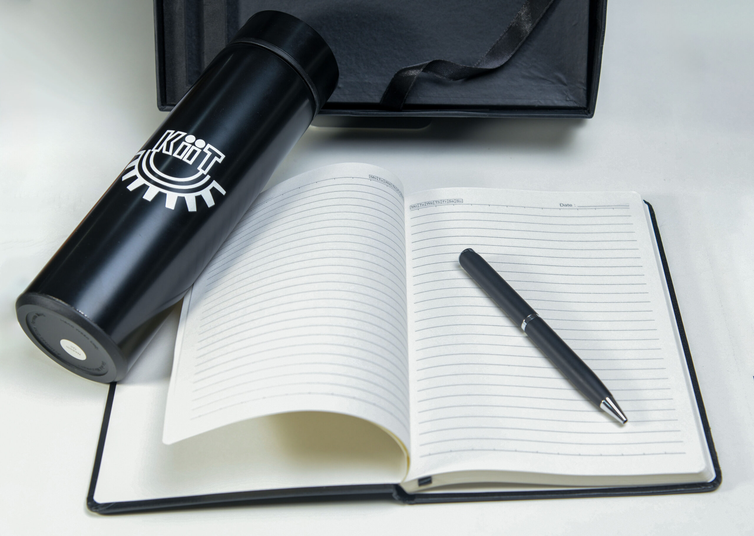 Diary, Pen & Bottle (Black) (3 In 1) - Image 4